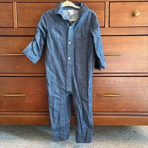 Cat & Jack Denim long sleeve Romper sz 18m